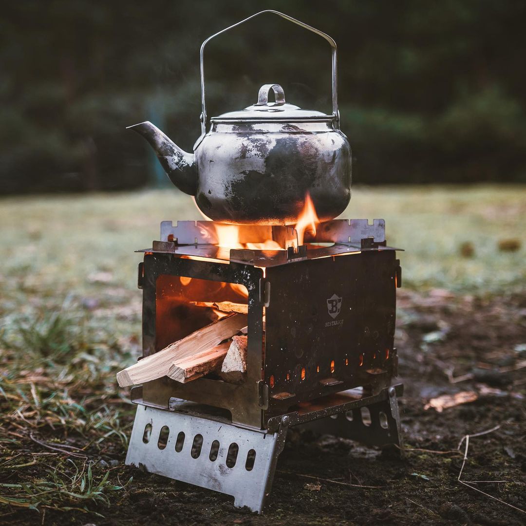 Ofen mit tragbarer Küche für Camping