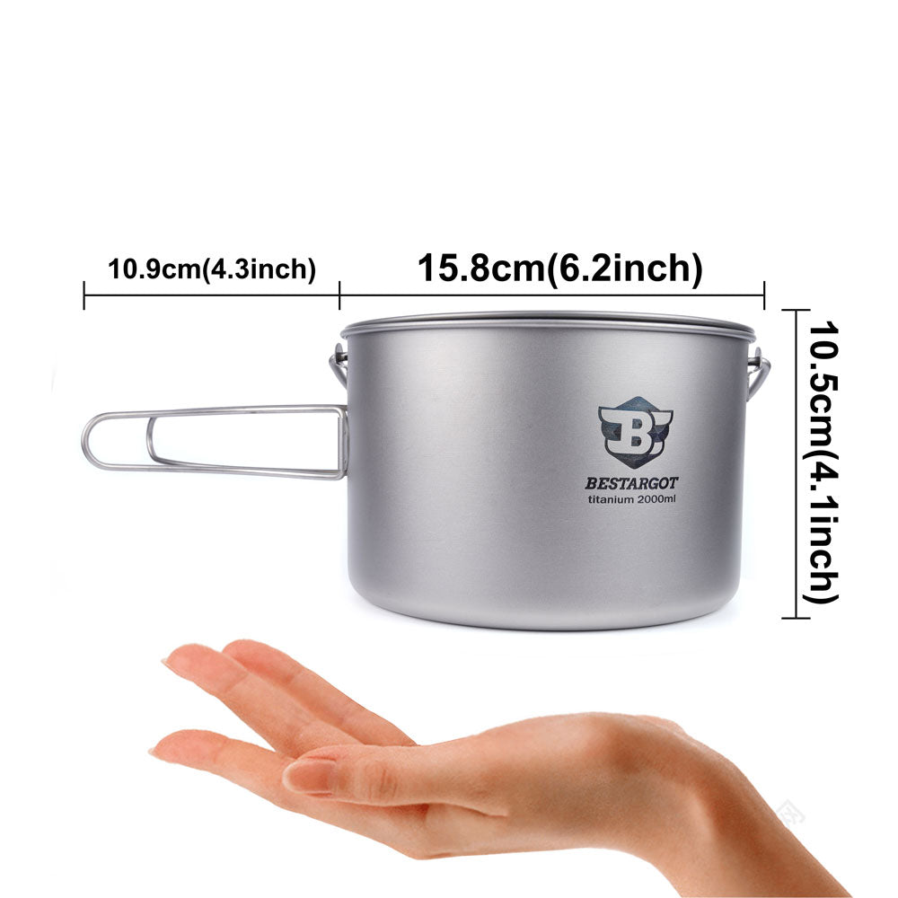 Titan 1100ml Topf mit Bügelgriff