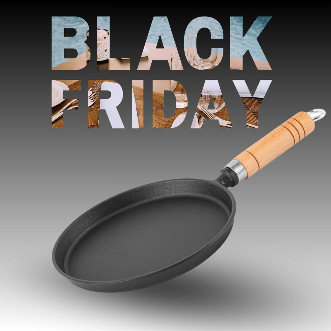 Gusseisen Pfanne 20cm mit Holzgriff