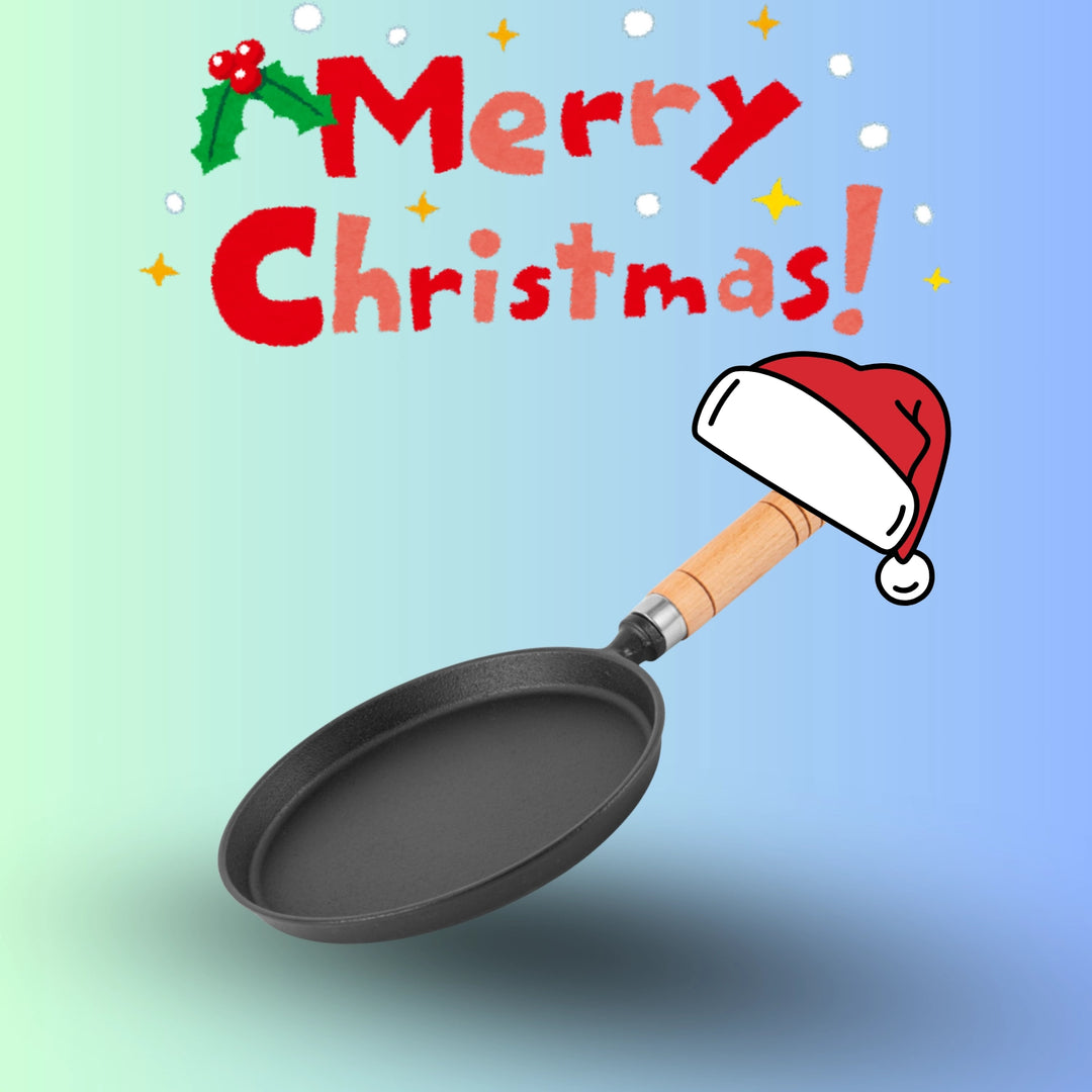 Gusseisen Pfanne 20cm mit Holzgriff