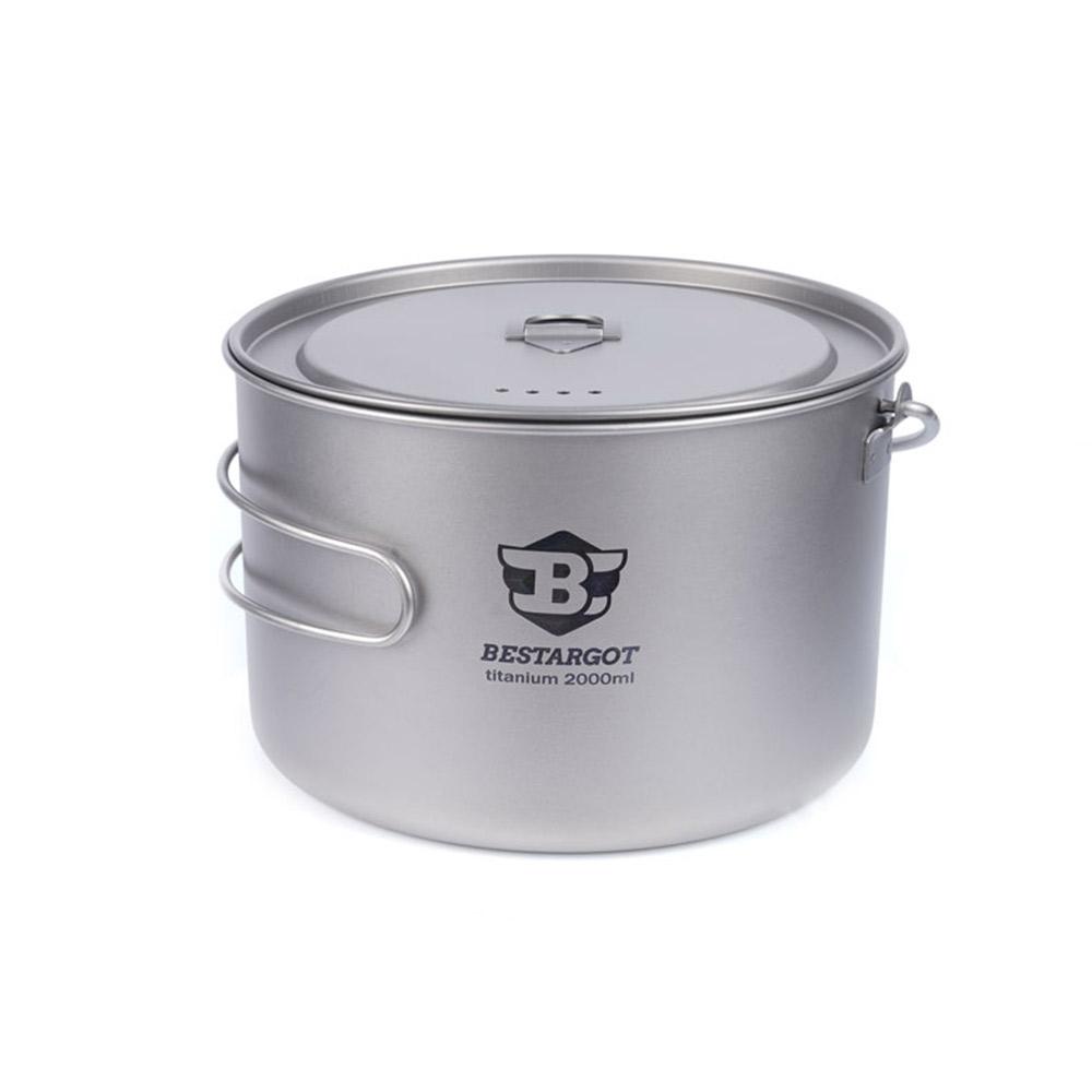 Titanium 1100ML Pot with Bail Handle - Pot - BestargotCamp