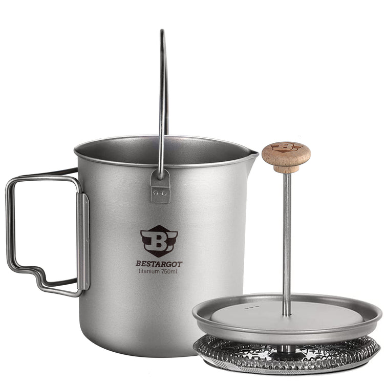 Bestargot Titan French Press Camp Kaffe