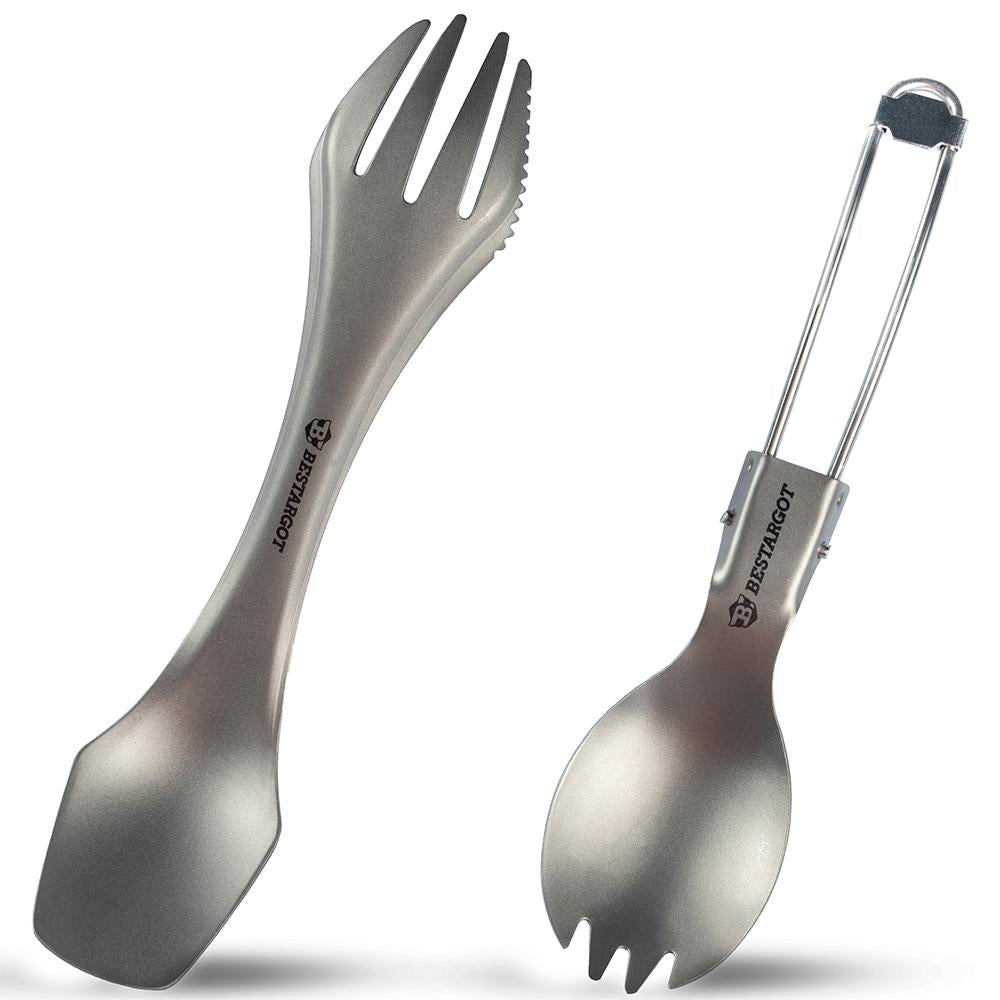 Bestargot Titanium 3In1 Spork and Spoon Set