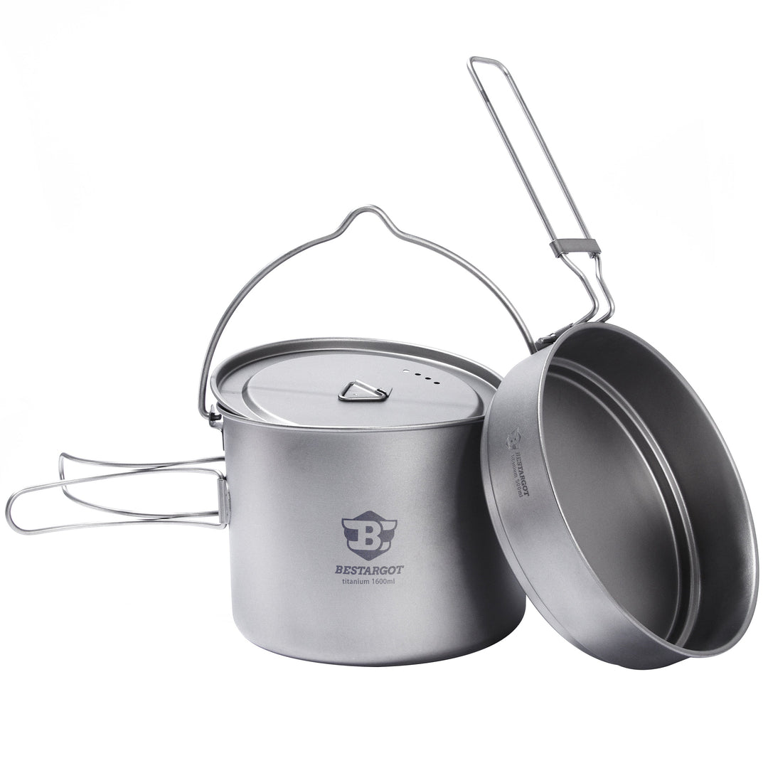 Camping Kochgeschirr Ti-Storm Set 1600ML Topf mit Pfanne