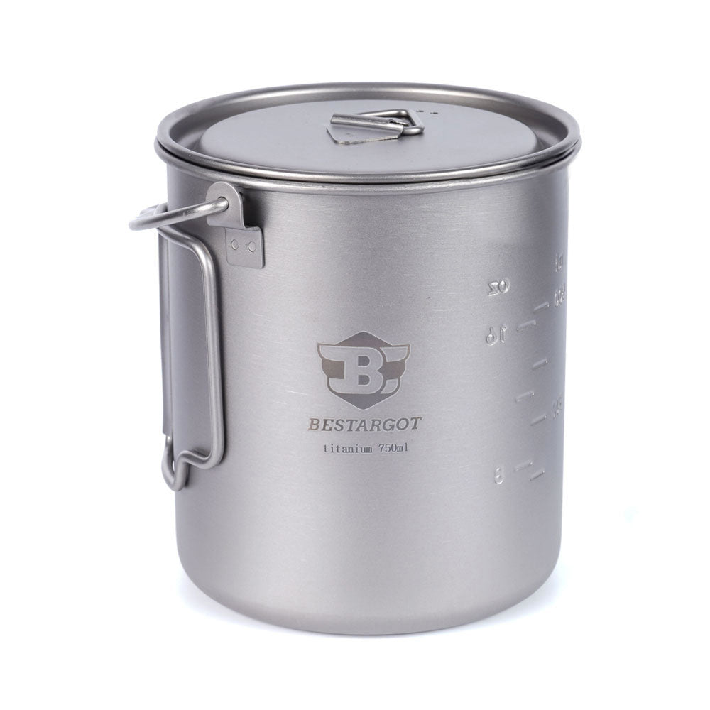 10cm Becherdeckel aus Titan Passend für 750ml Titanbecher